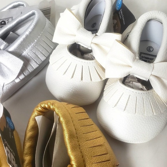 NEW! ROMIRUS Boho Baby Moccasin Shoes Moccasins. - Picture 7 of 8